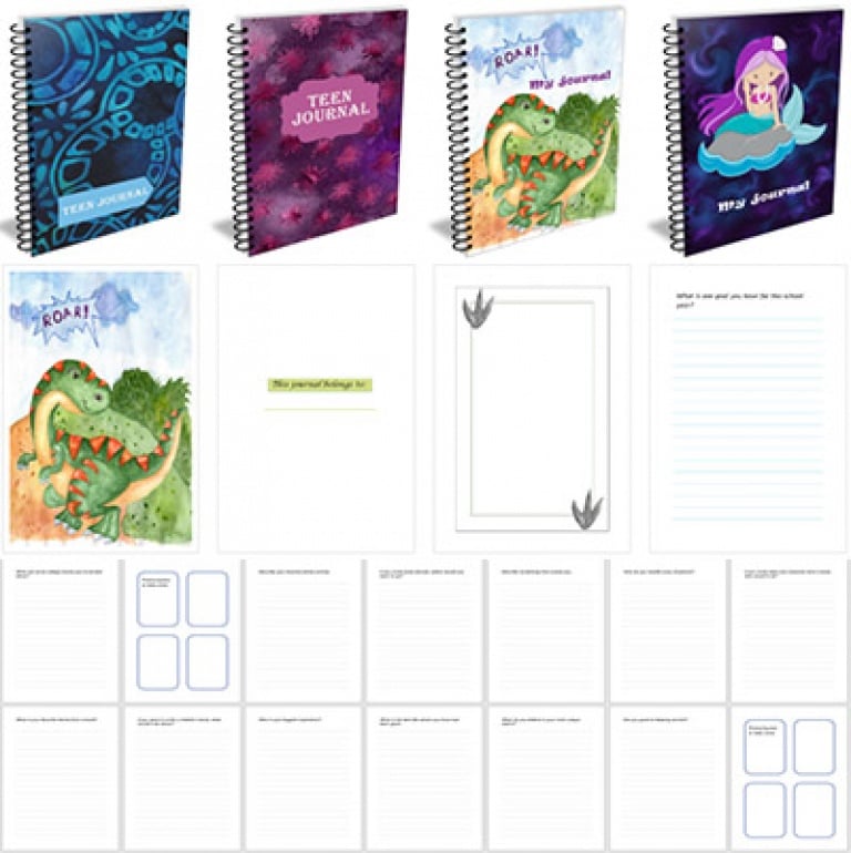 Teen Kids Journal Pack