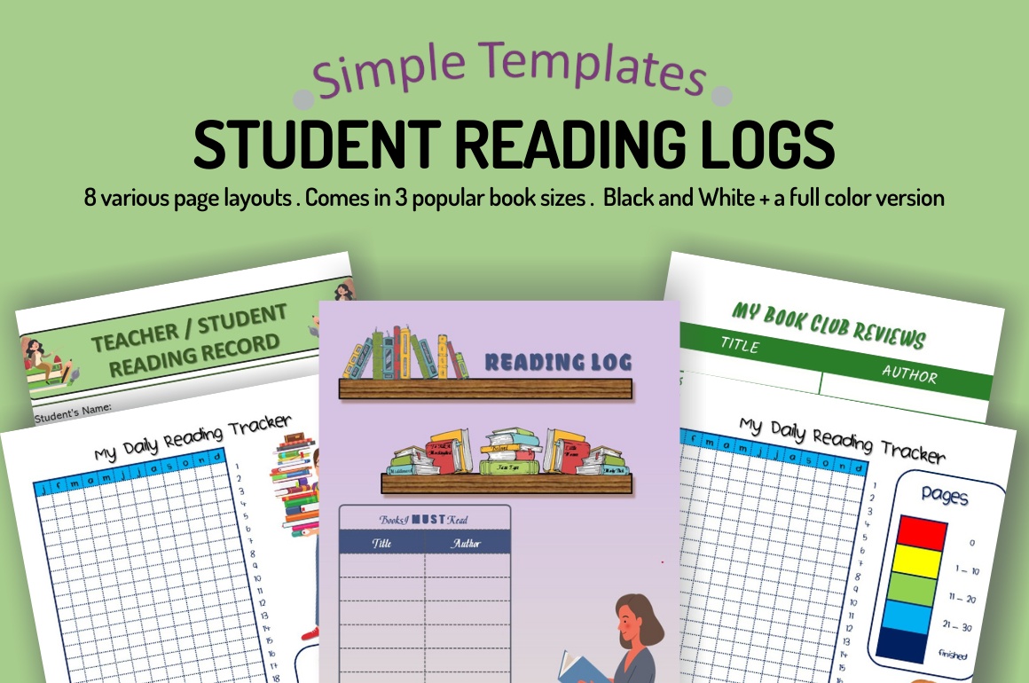 Student Reading Logs Simple Templates