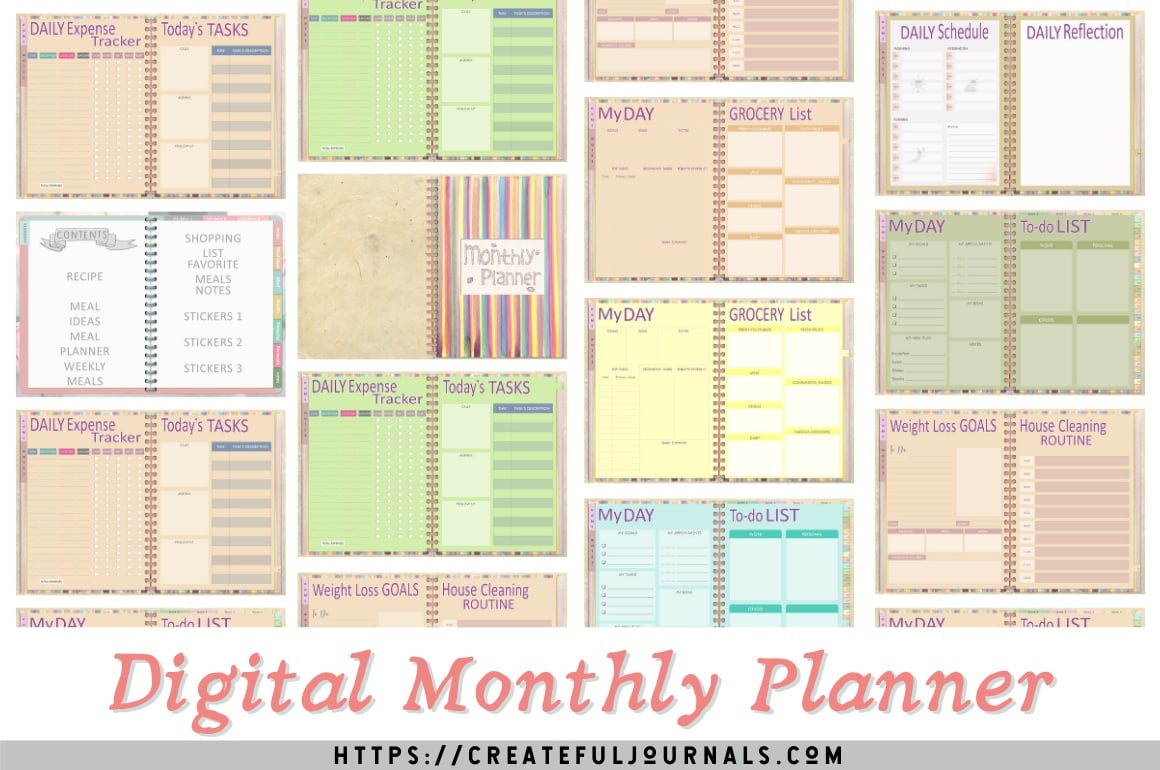 Digital Monthly Planner