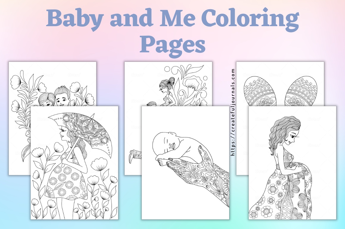 Baby and Me Coloring Pages