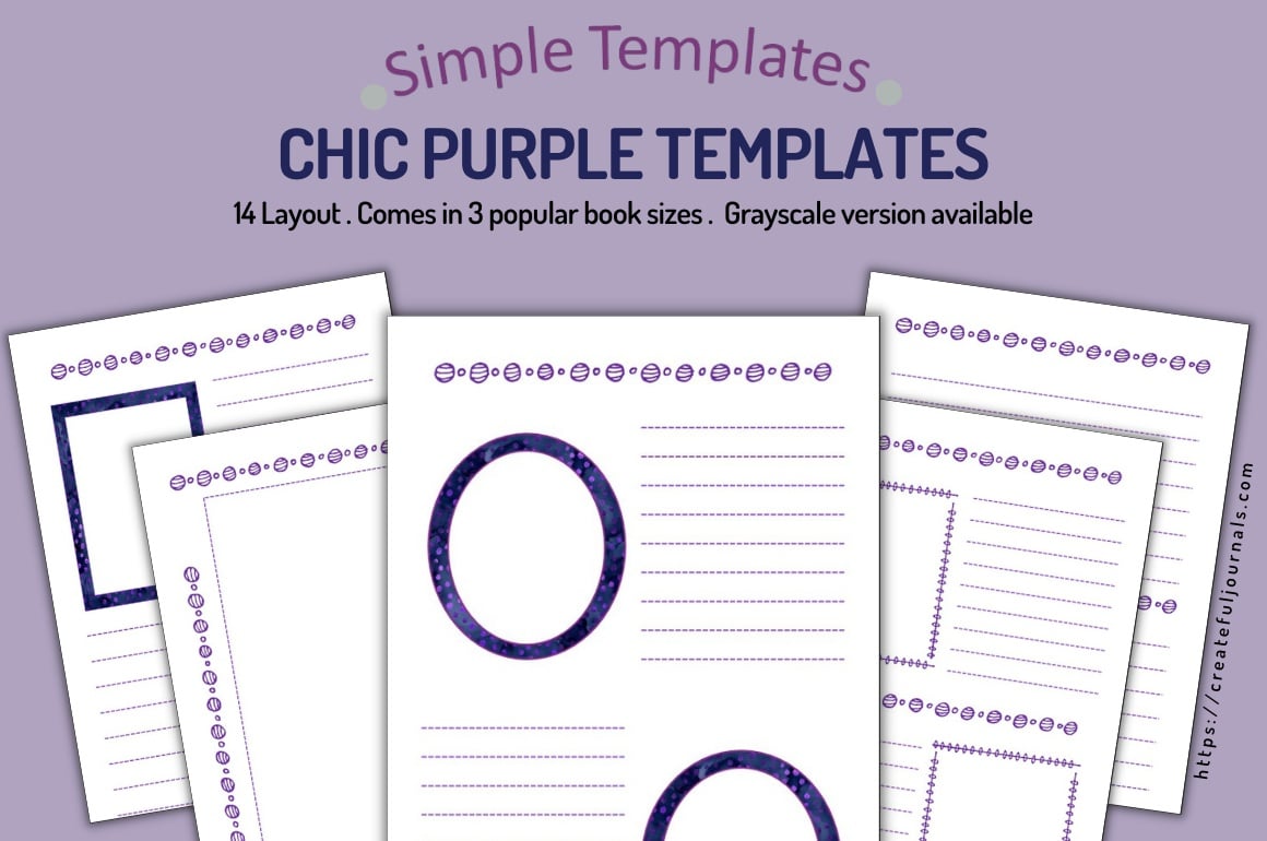 Chic Purple Templates