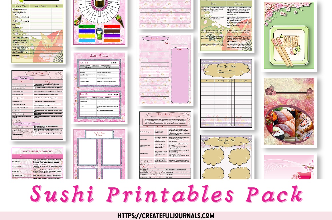 Sushi Printables Pack