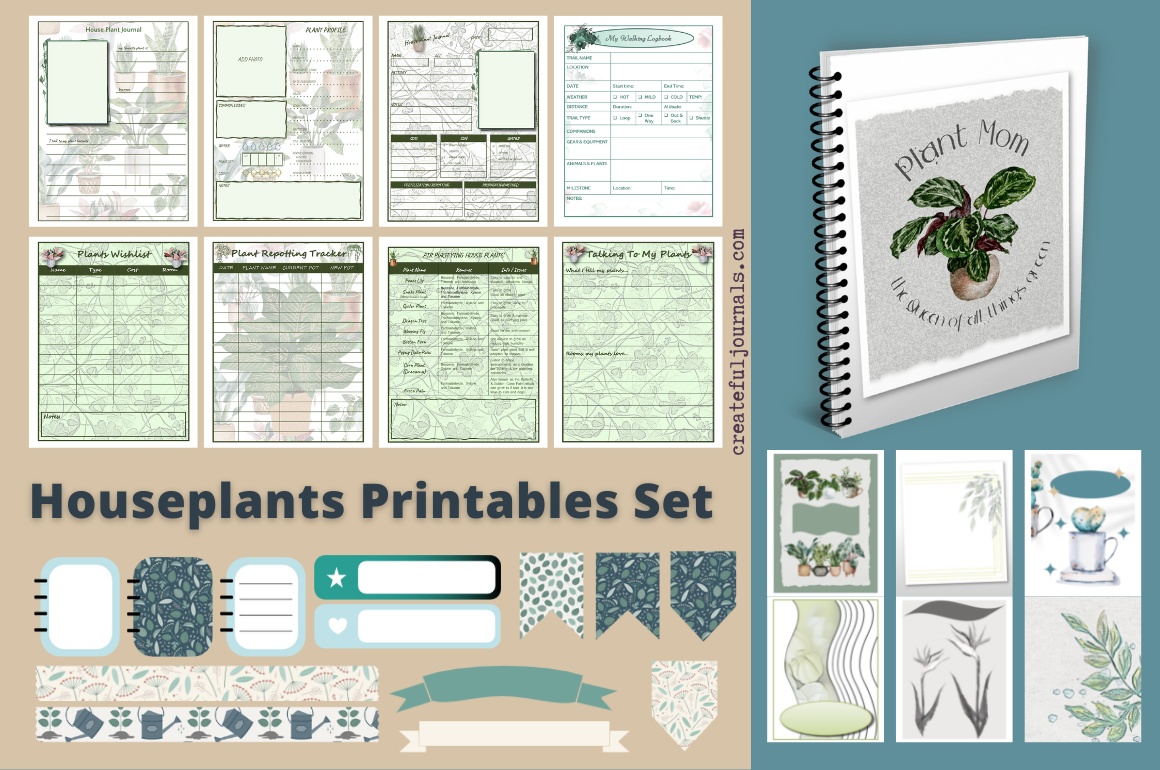 Houseplants Printables Set