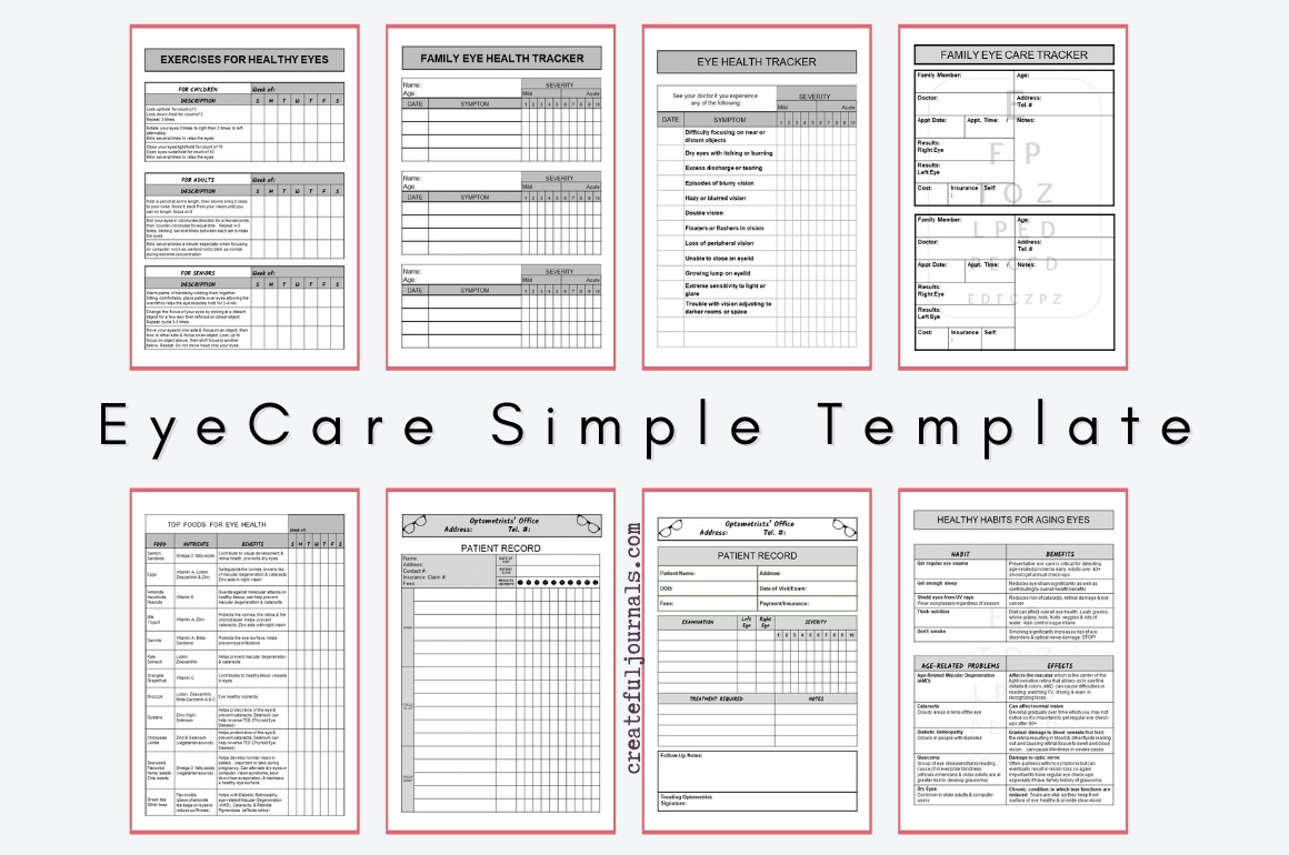 Eye Care Simple Templates