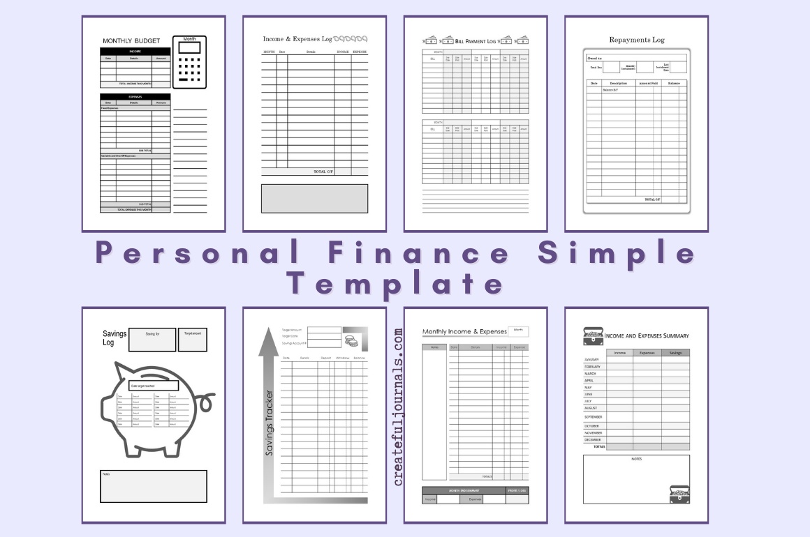 Personal Finance Simple Templates