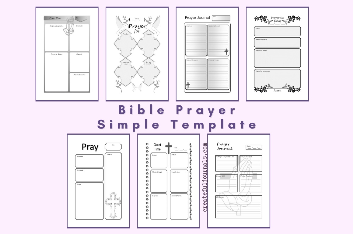 Bible Prayer Simple Templates