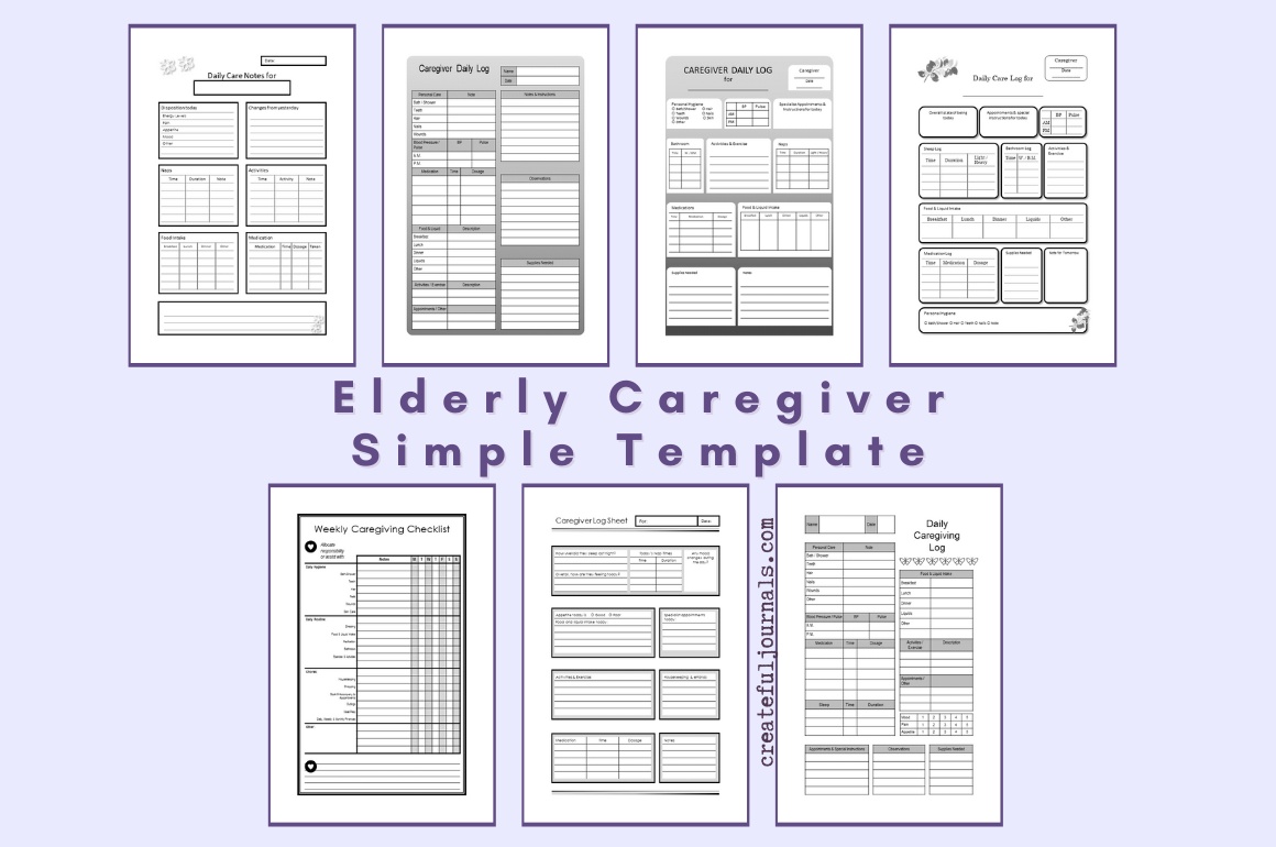 Elderly Caregiver Simple Templates