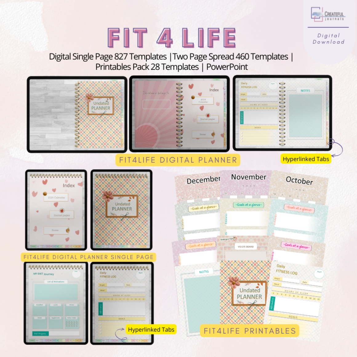 Fit4Life Printable and Digital Pack Combo