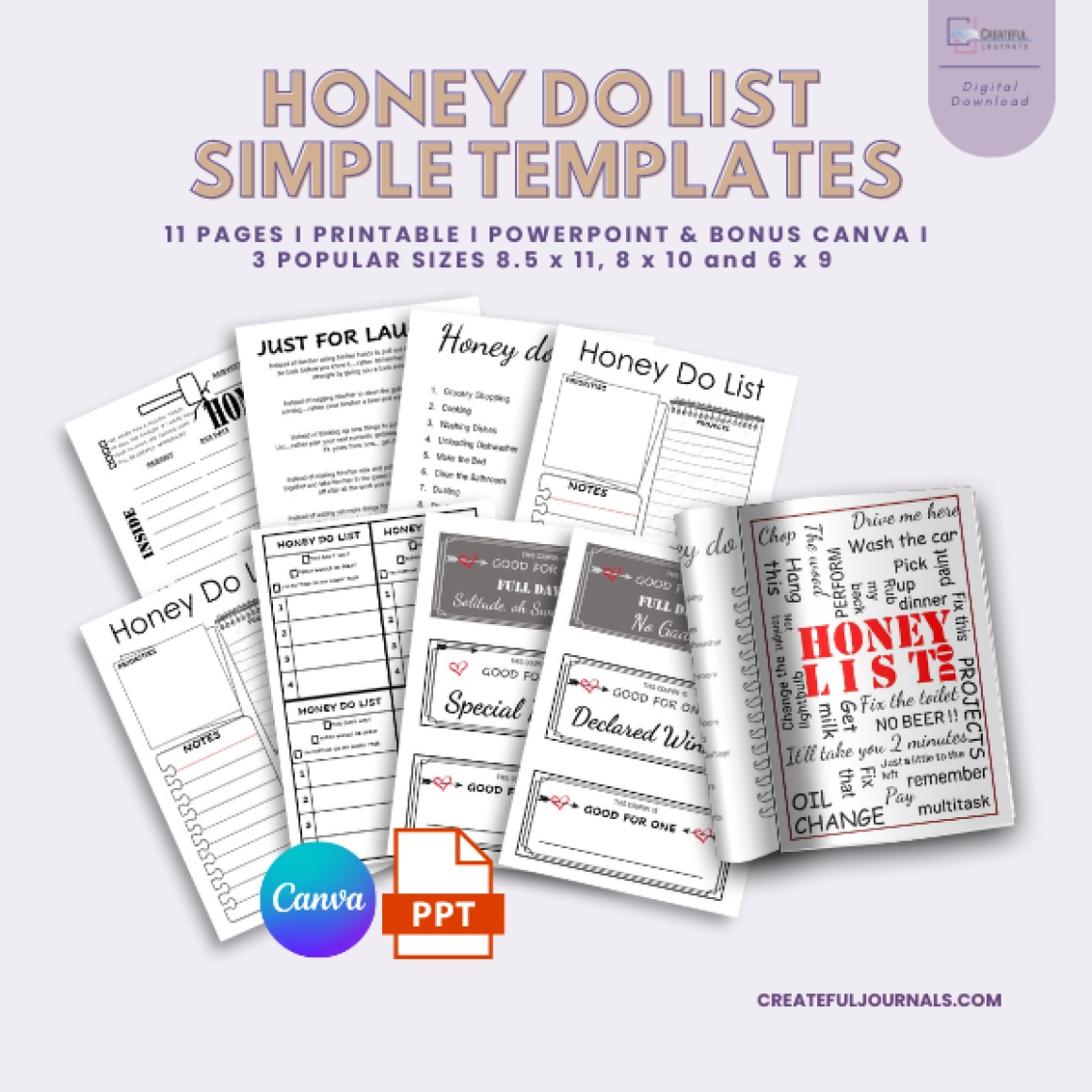 Honey do List Simple Template