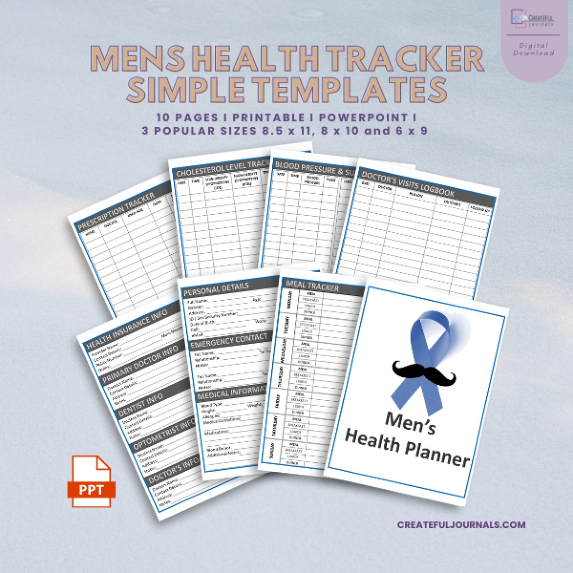 Men's Health Tracker Simple Template