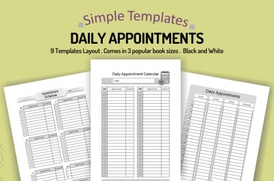 Daily Appointments Simple Templates