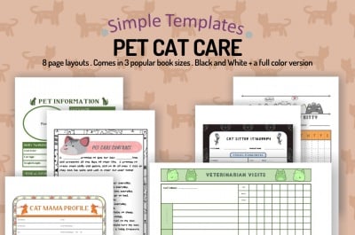 Pet Cat Care Simple Templates