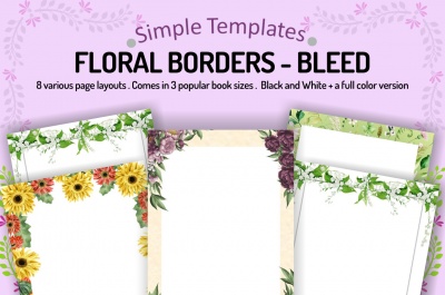 Floral Borders  Simple Templates