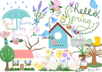 Spring Clip Art Pack