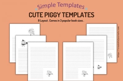 Cute Piggy Templates