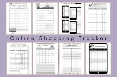Online Shopping Tracker Simple Templates