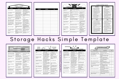 Storage Hacks Simple Templates