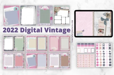 Vintage Digital Planner Pack