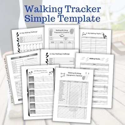 Walking Tracker Simple Templates