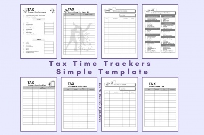 Tax Time Trackers Simple Templates