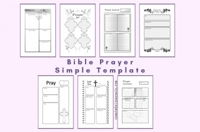 Bible Prayer Simple Templates