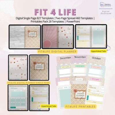 Fit4Life Printable and Digital Pack Combo