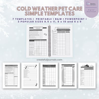 Cold Weather Pet Care Simple Templates