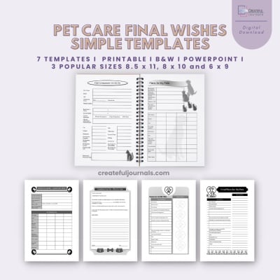 Final Wishes Pet Care Simple Templates