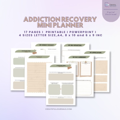 Addiction Recovery Mini Planner