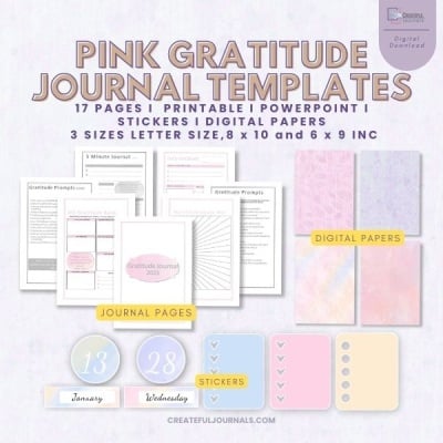 Gratitude Journal Pink
