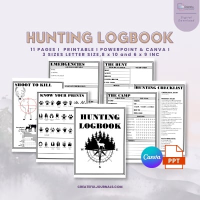 Hunting Log book Journal