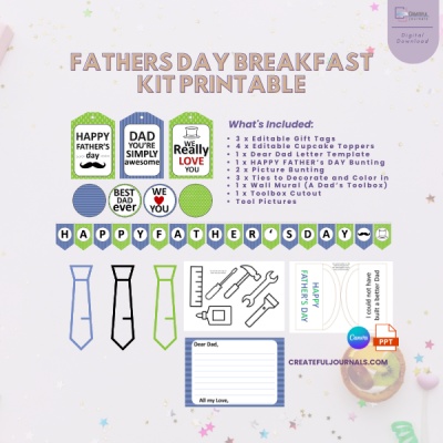 Father's Day Breakfast Kit Printable