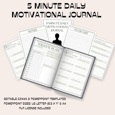 5 Minute Daily Motivational Journal