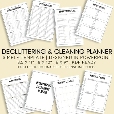 Decluttering and Cleaning Planner - Simple Template