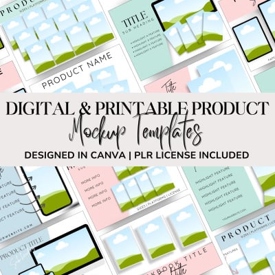 Add On: Digital & Printable Product Mockup Bundle