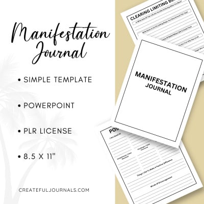 Manifestation Journal -Simple Template