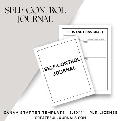 Self-Control Journal -Starter Template