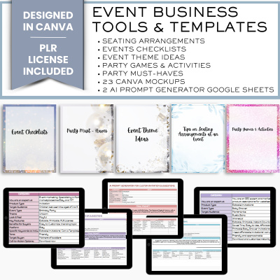 Pack 3: Event Business Tools & Templates