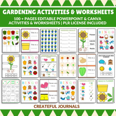 Gardening Worksheets and Activities