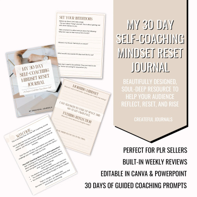 My 30 Day Self Coaching Mindset Reset Journal
