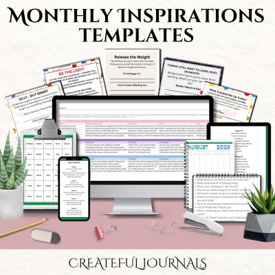 August Monthly Inspiration Templates