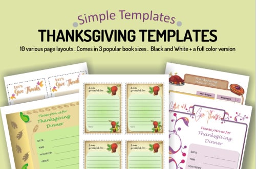 Retirement Sale: Thanksgiving Simple Templates