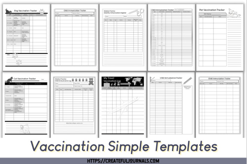 Retirement Sale: ST: Vaccination Simple Templates