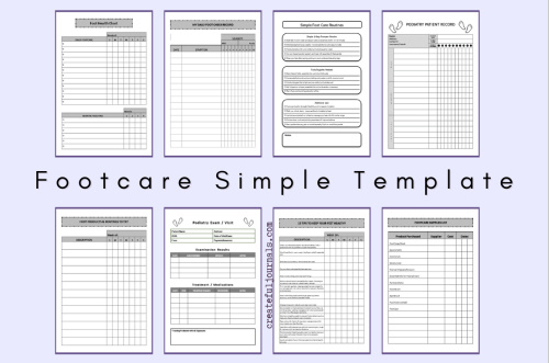Retirement Sale: ST: Footcare Simple Templates