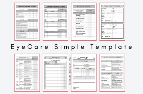 Retirement Sale: ST: Eye Care Simple Templates