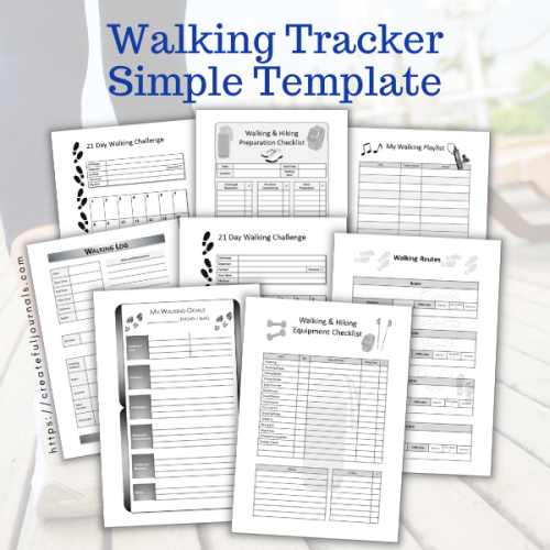 Retirement Sale: ST: Walking Tracker Simple Templates