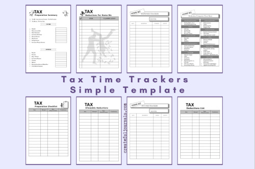 Retirement Sale: Tax Time Trackers Simple Templates