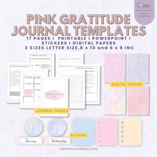 Retirement Sale: Gratitude Journal Pink