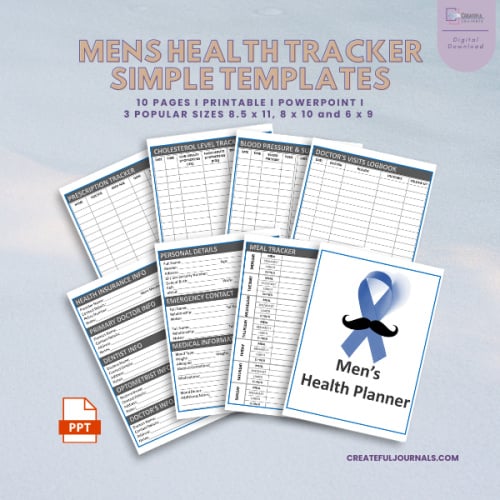 Retirement Sale: ST: Men's Health Tracker Simple Template