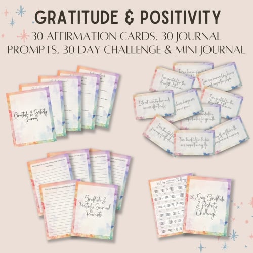Retirement Sale: Gratitude & Positivity Affirmation Bundle